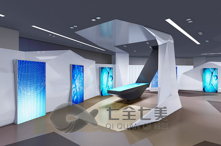 多媒體集團(tuán)文化體驗館效果圖,互動多媒體設(shè)備,數(shù)字化展覽設(shè)計