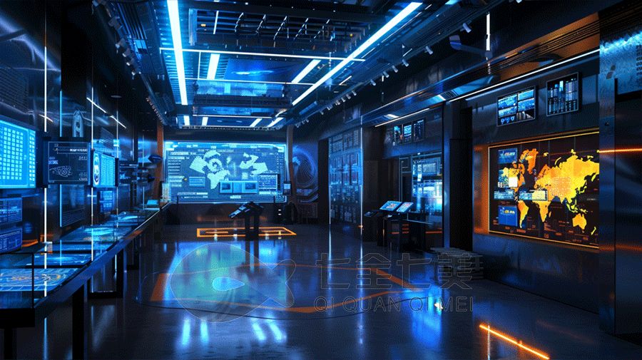 高科技人防基地平面圖,多媒體展覽館設(shè)計,多媒體設(shè)備